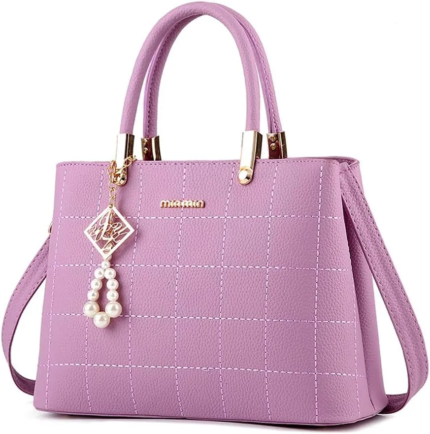 Stylish Womens Handbags Faux Leather Satchel Medium Tote Bags Top Handle Handbag Purse Crossbody Bag Shoulder Bag