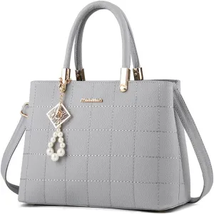 Stylish Womens Handbags Faux Leather Satchel Medium Tote Bags Top Handle Handbag Purse Crossbody Bag Shoulder Bag