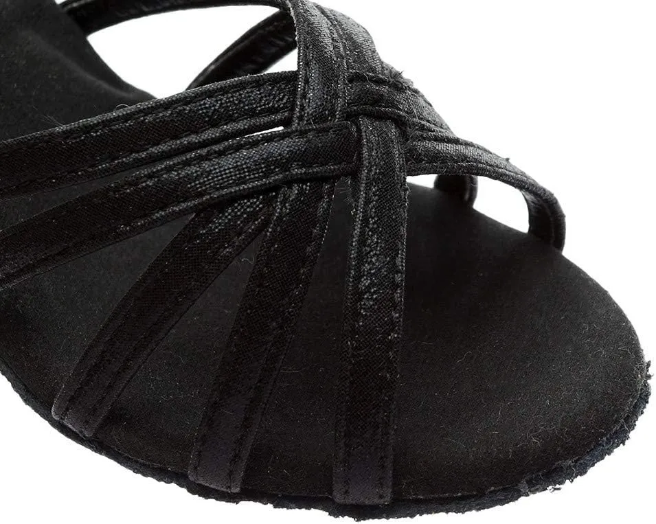 SuanlaTDS Ballroom Latin Sandals Dancing Prom Women Shoes Fashion Salsa Dance Women's Sandals Born Womens Sandals 7 (Black, 6)