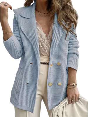 Sweatshirt Blazer Women,Tweed Blazers for Business Casual Open Front Long Sleeve Jackets Work OfficeTop S~2XL