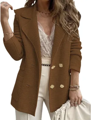 Sweatshirt Blazer Women,Tweed Blazers for Business Casual Open Front Long Sleeve Jackets Work OfficeTop S~2XL