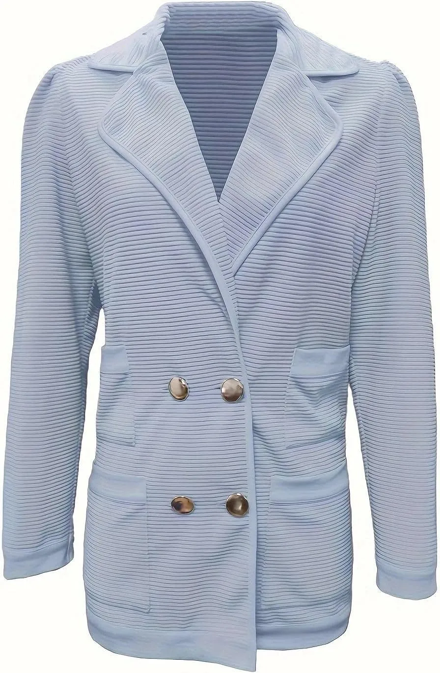 Sweatshirt Blazer Women,Tweed Blazers for Business Casual Open Front Long Sleeve Jackets Work OfficeTop S~2XL