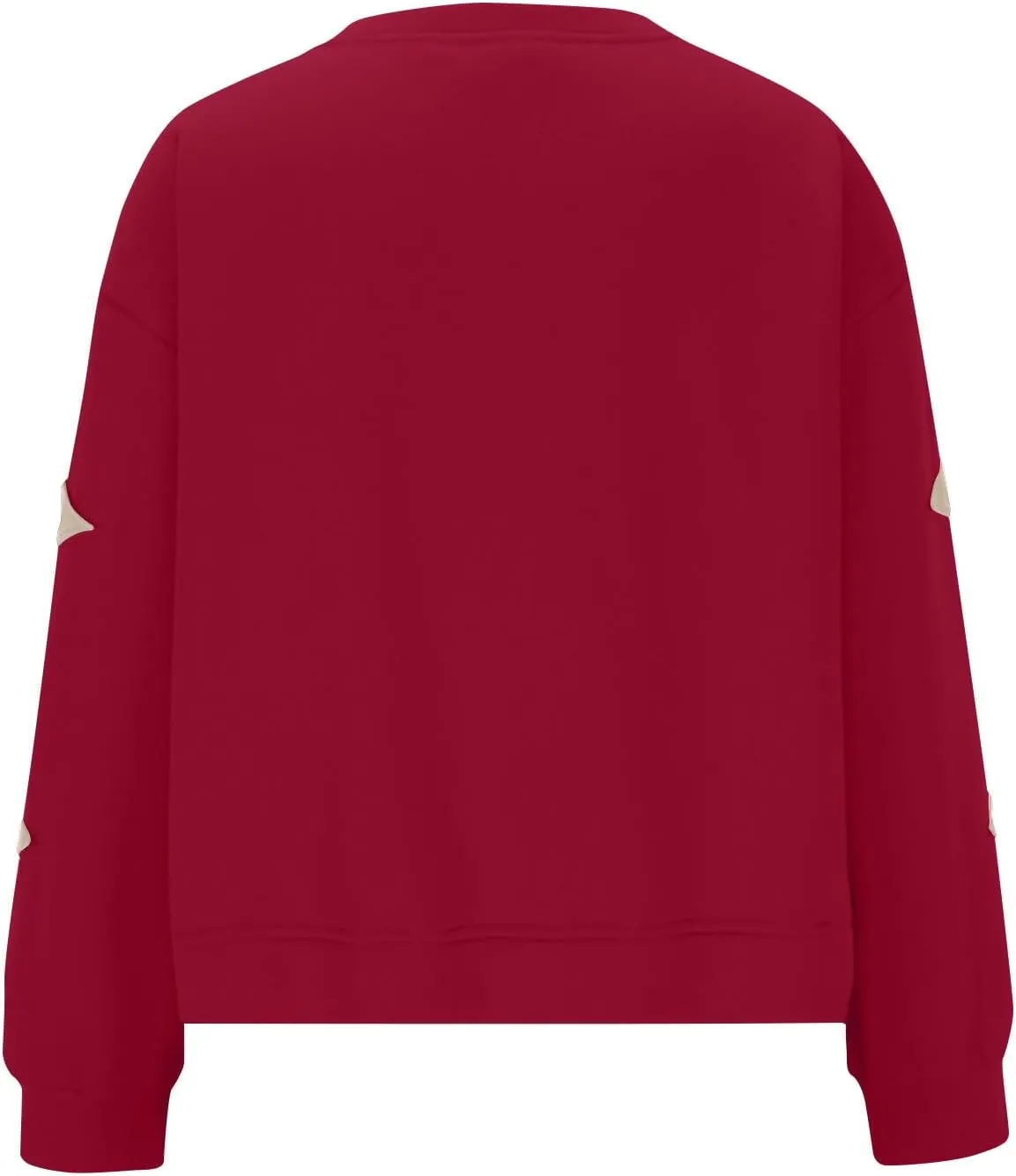 Sweatshirt for Women Fall Fashion Hoodies Oversized Crewneck Long Sleeve Sweatshirt Trendy Star Print Pullover