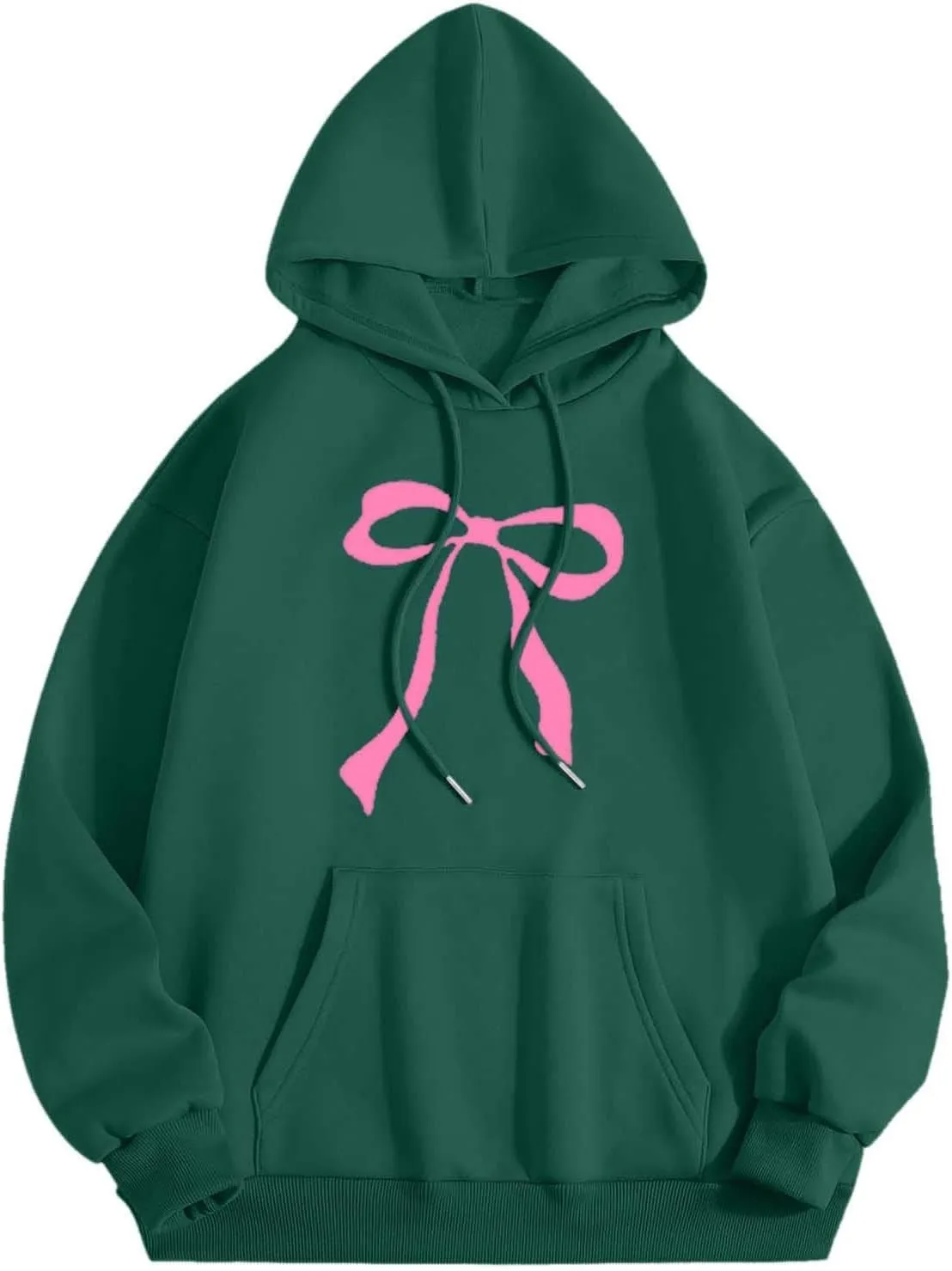 Sweatshirt for Women Trendy Cute Bow Hoodie Long Sleeve Preppy Clothes Casual Lightweight Hoodies Pullover