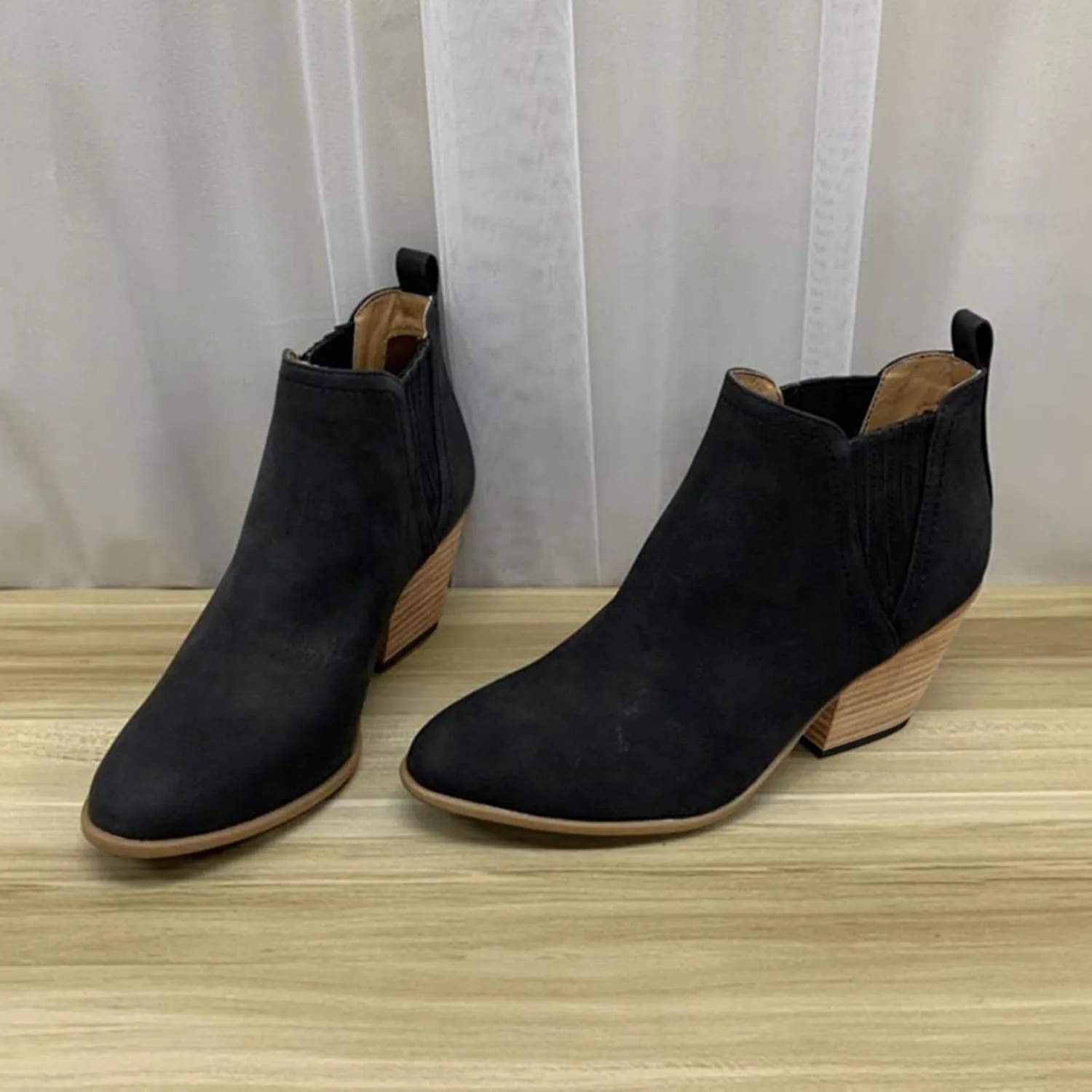 Tan Booties Women's Black Boots Boots for Walking All Day Women Lined Womens Boots Ankle Boots for Women with Heel Open toe Ankle Boots Black Wedge Heel Booties Casual Shoes for Women