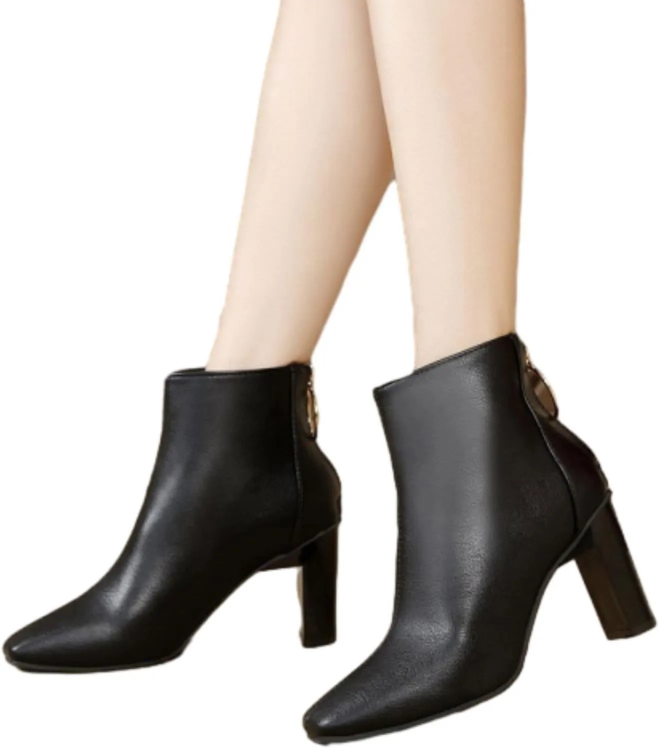 Tan Booties Women's Black Boots Boots for Walking All Day Women Lined Womens Boots Ankle Boots for Women with Heel Open toe Ankle Boots Black Wedge Heel Booties Casual Shoes for Women