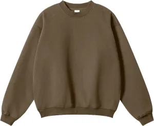 Teens Crewneck Sweatshirt Soft Solid Color Tshirt Pullover Long Sleeve Oversized Sports Tops Winter Clothes Outfits