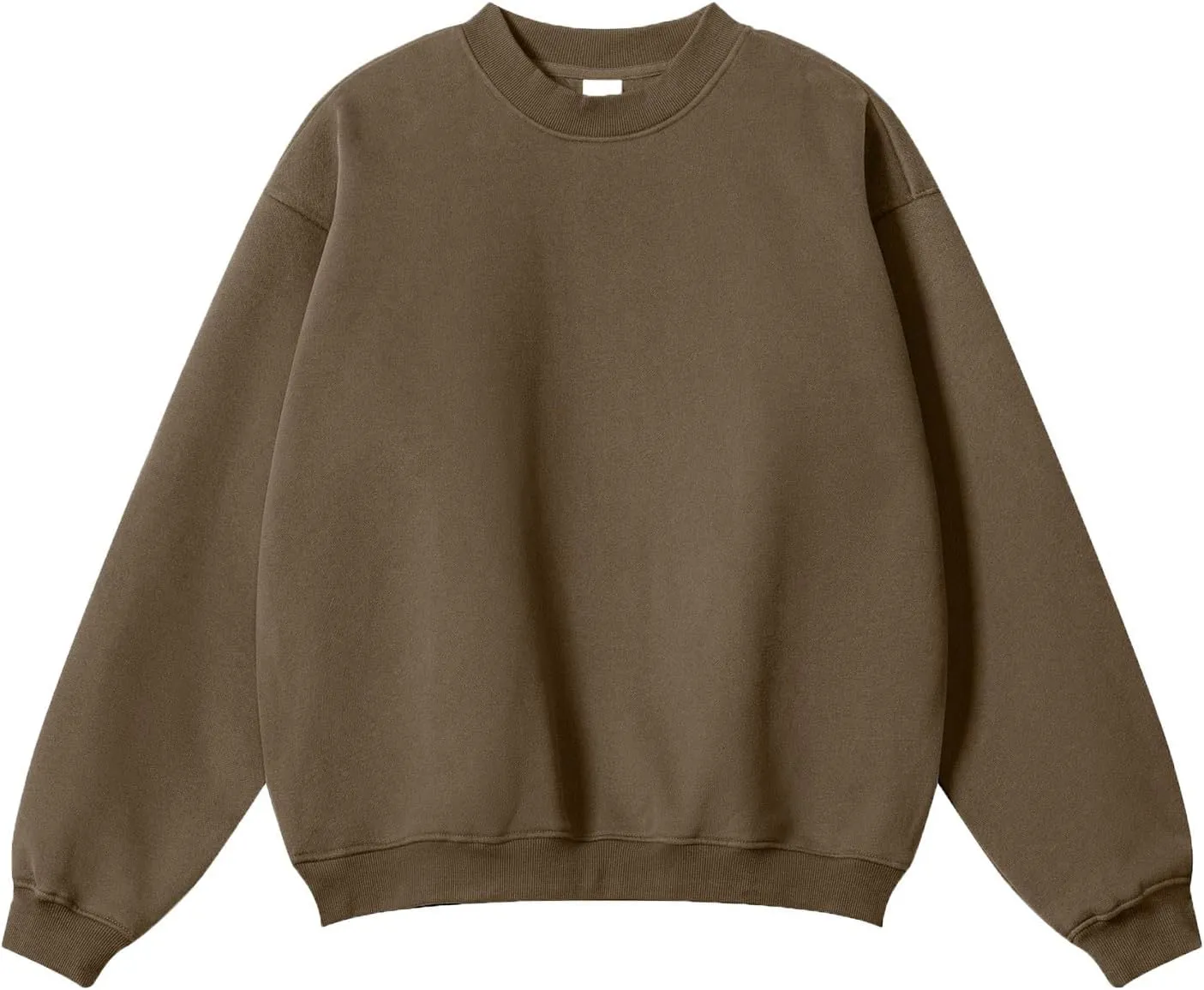 Teens Crewneck Sweatshirt Soft Solid Color Tshirt Pullover Long Sleeve Oversized Sports Tops Winter Clothes Outfits