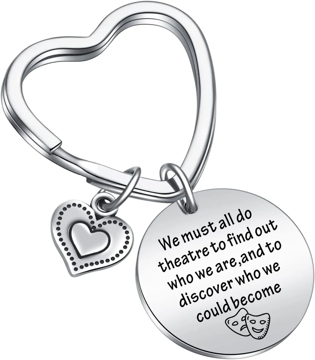 Theatre Jewelry Actor Performer Jewelry Christmas Jewelry Actor Performer Gift Theater Gift Actor Jewelry Actress Gift Theatre Keychain Christmas Day Gift Drama Keychain Actor Gift