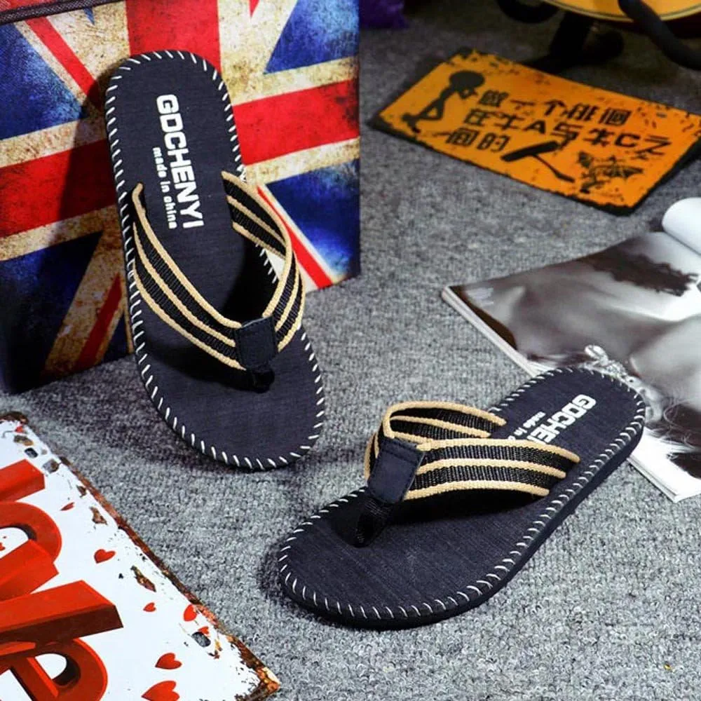Thong Sandals Mens Flip Flops Soft Footbed Slippers for Beach Lightweight Thick Indoor Outdoor Open Toe