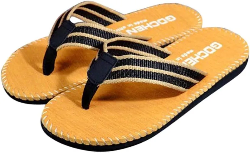 Thong Sandals Mens Flip Flops Soft Footbed Slippers for Beach Lightweight Thick Indoor Outdoor Open Toe
