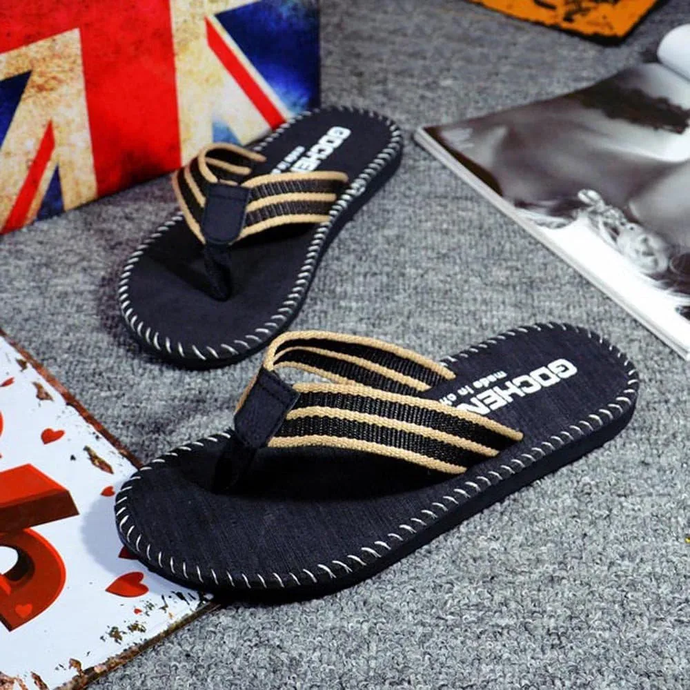 Thong Sandals Mens Flip Flops Soft Footbed Slippers for Beach Lightweight Thick Indoor Outdoor Open Toe