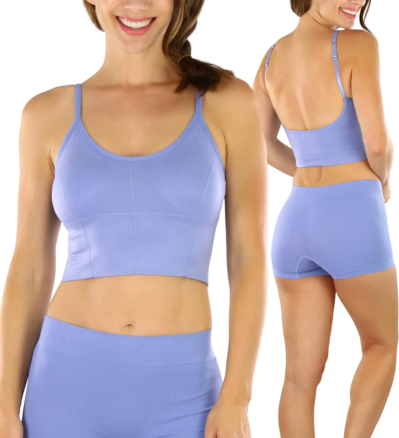 ToBeInStyle Women's Pack of 6 Matching Bras or Boyshorts