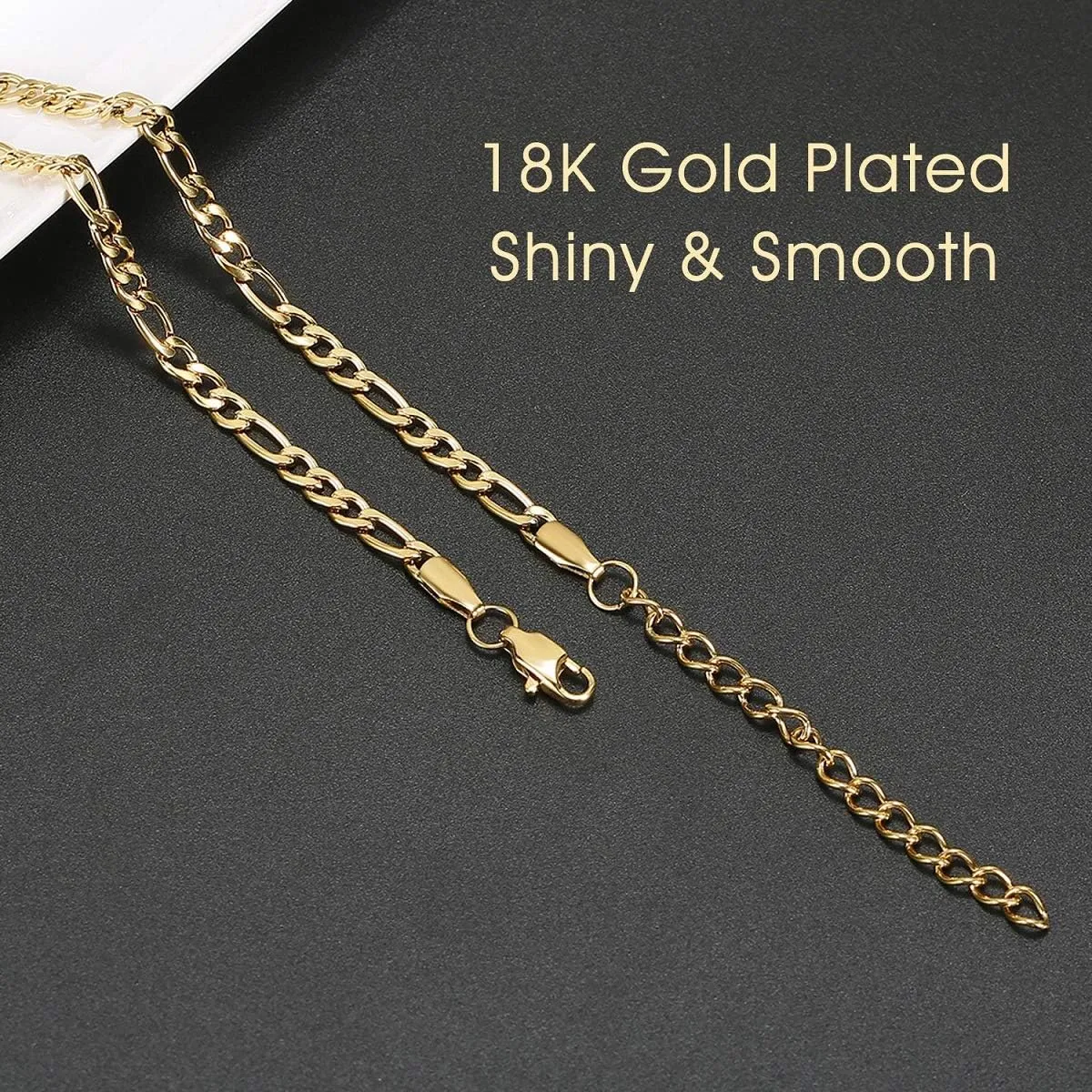TONY & SANDY Ankle Bracelets for Women - Initial Butterfly Anklet for Women Stainless Steel Figaro Chain Summer Beach Waterproof Foot Jewelry Gifts, Gold/Silver