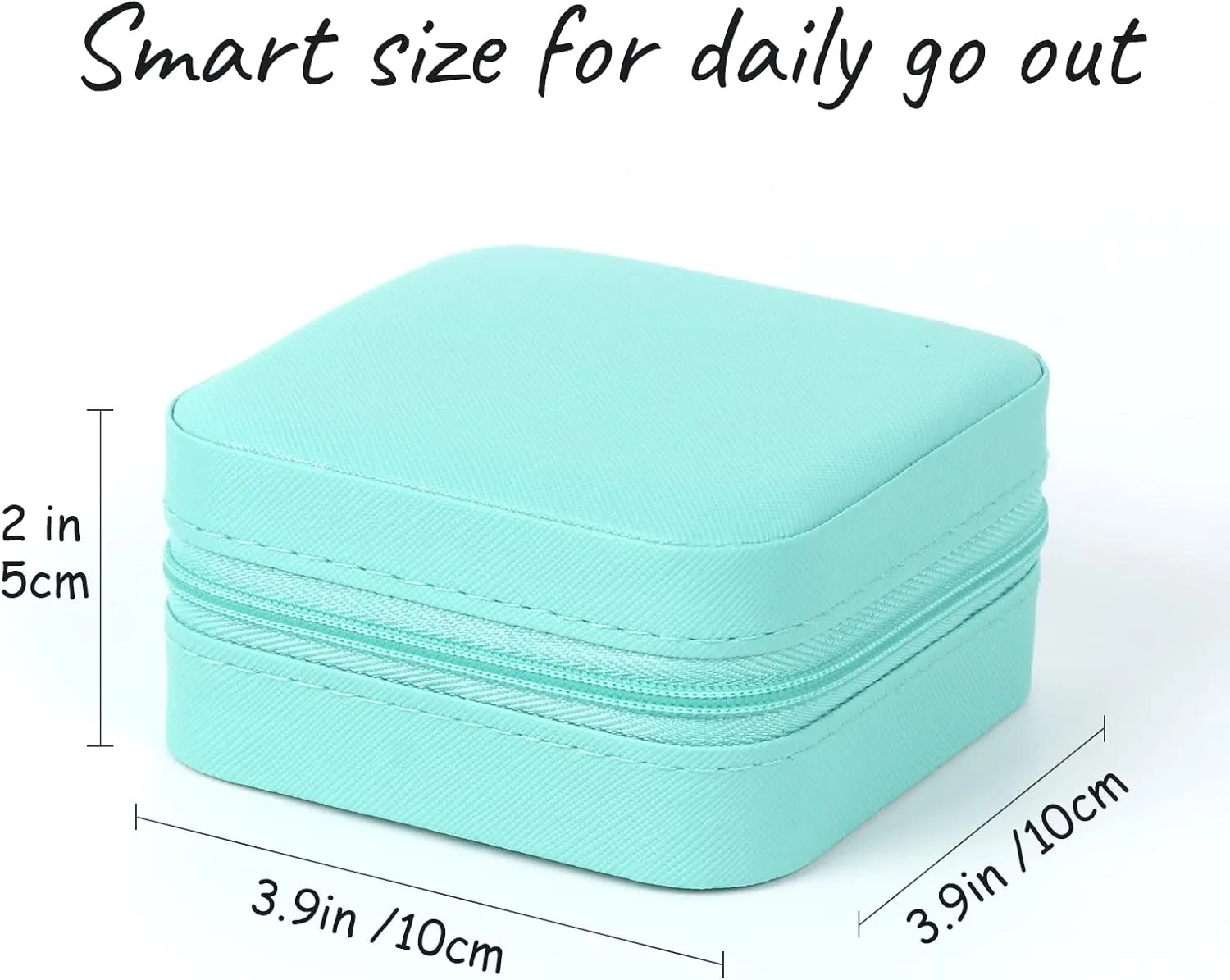 Travel Jewelry Case Small Jewelry Box Jewelry Organizer Storage Case Portable PU Leather Mini Jewelry Travel Case for Girls Womens Earring, Necklace, Rings,Bracelets