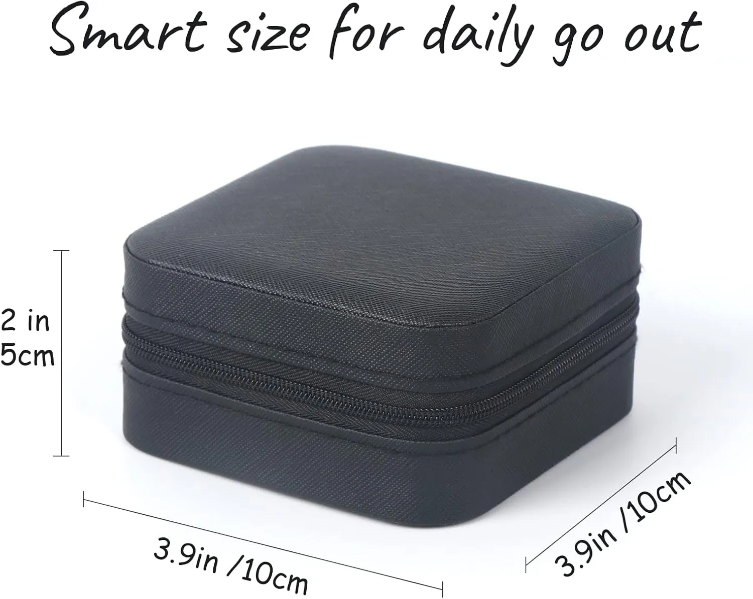 Travel Jewelry Case Small Jewelry Box Jewelry Organizer Storage Case Portable PU Leather Mini Jewelry Travel Case for Girls Womens Earring, Necklace, Rings,Bracelets