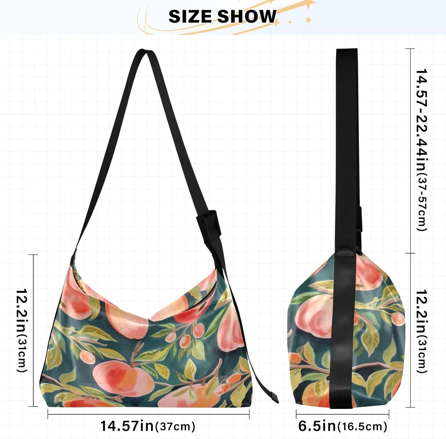Tropical Leaves for Printing Crossbody Leather Shoulder Bag, Cross Body Shoulder Bag Leather, Shoulder Bag for Woman