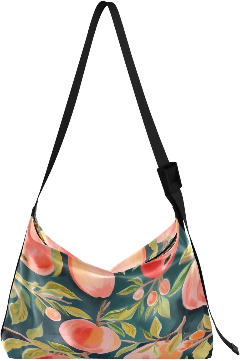Tropical Leaves for Printing Crossbody Leather Shoulder Bag, Cross Body Shoulder Bag Leather, Shoulder Bag for Woman