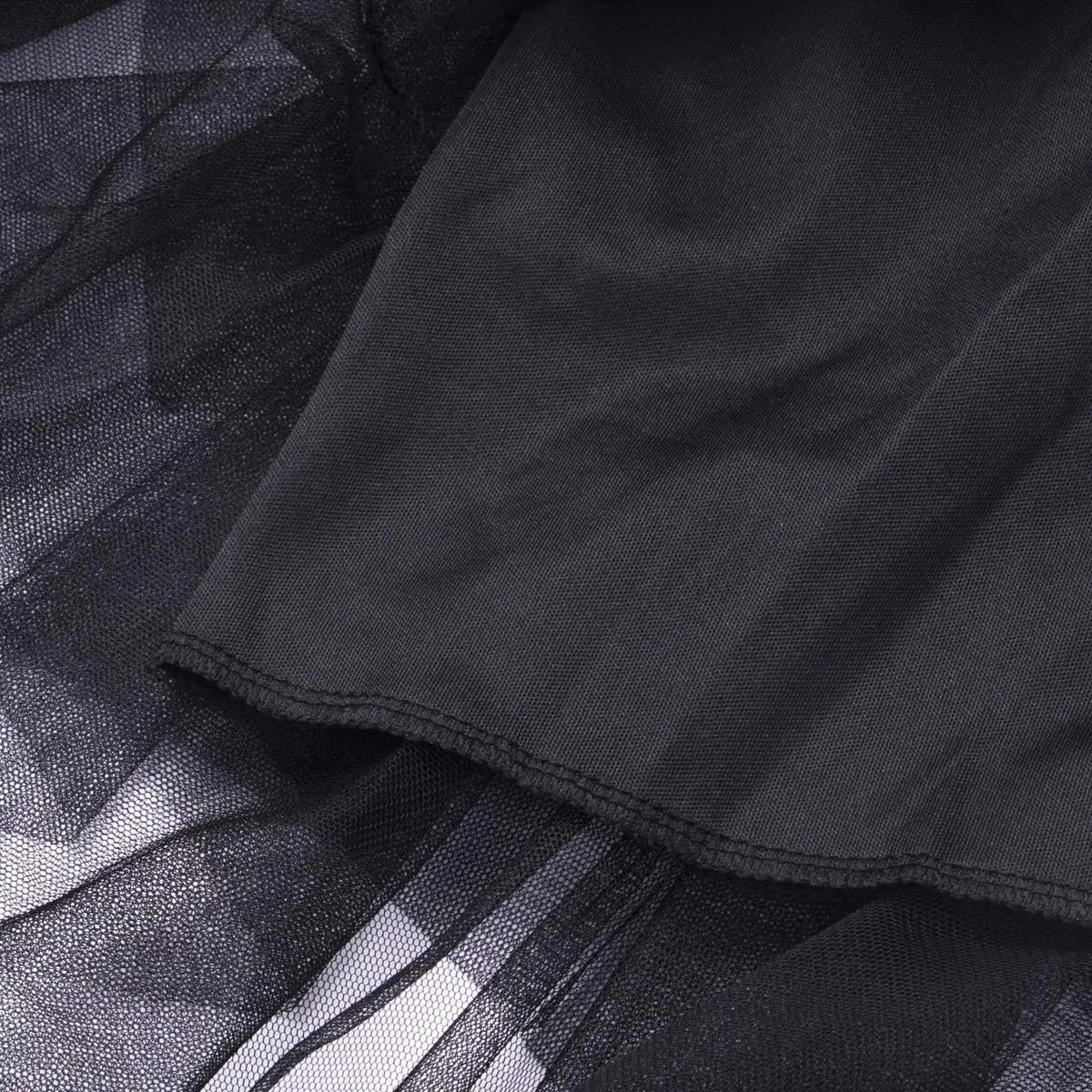Tulle Long Skirt for Women Layered Ruffle Tutu Skirt Elastic Tiered Pleated Mesh A-Line Midi Skirts Prom Wedding