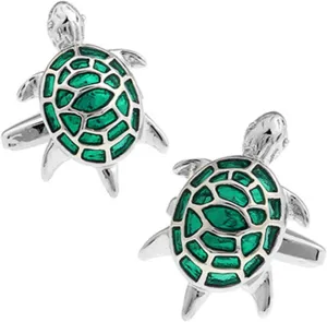 Turtle Cufflinks  Distinctive Ocean-Inspired Accessories for Tortoise Lovers and Marine Life Enthusiasts