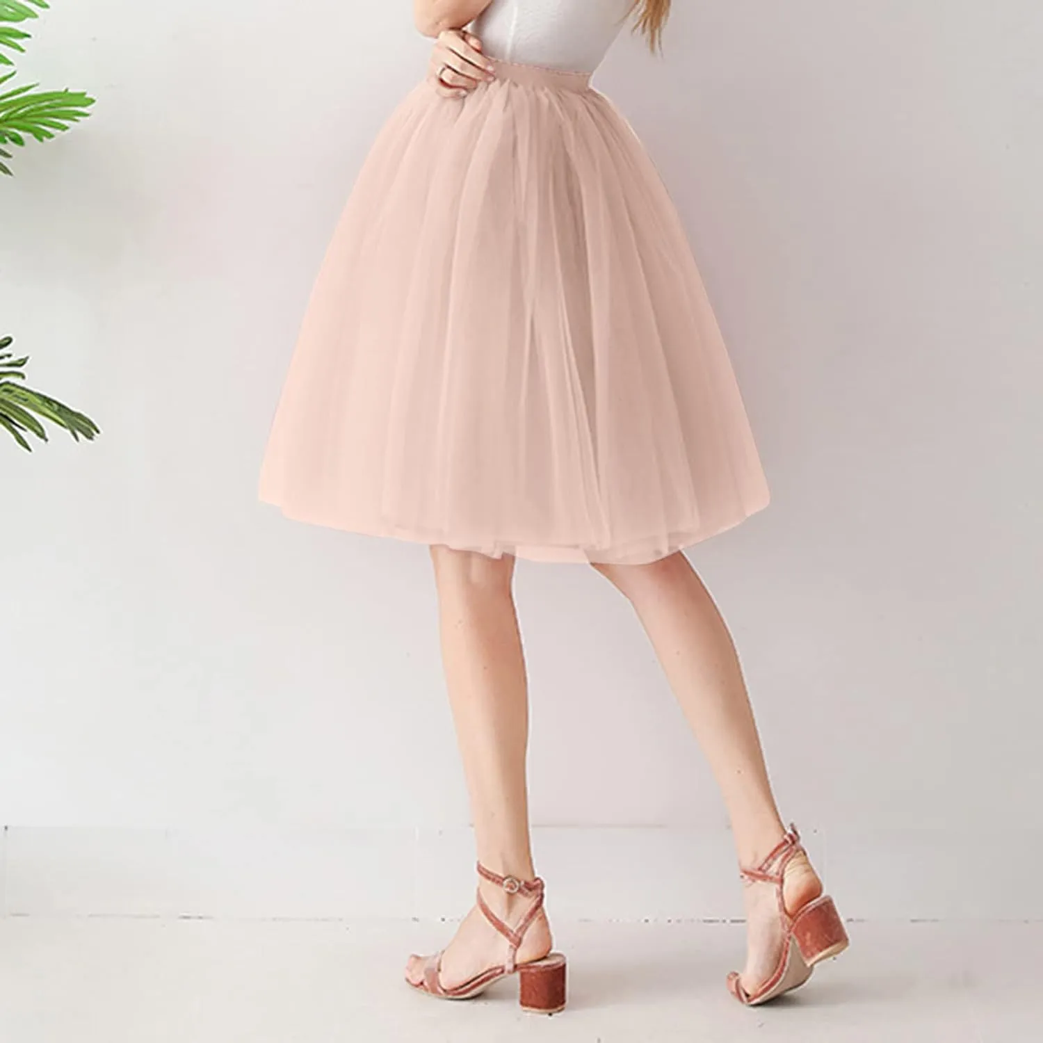 Tutus for Women Layered Tulle Skirts Plus Size 80's Tutu Skirts Party Costume Ballet Tutu Mini Bubble Fairy Skirt