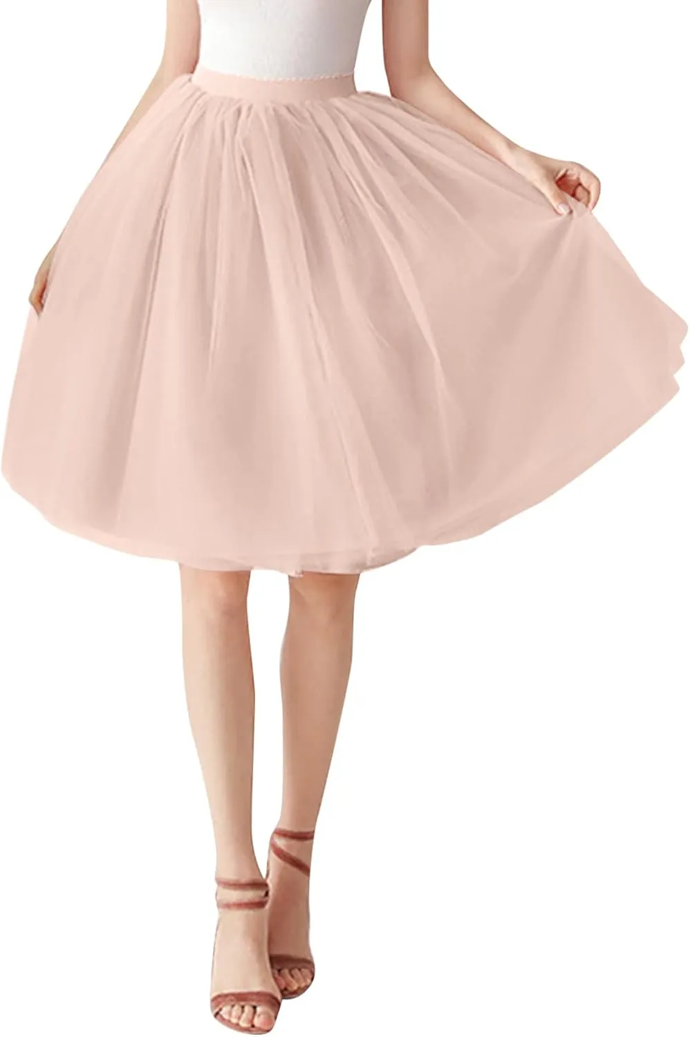 Tutus for Women Layered Tulle Skirts Plus Size 80's Tutu Skirts Party Costume Ballet Tutu Mini Bubble Fairy Skirt