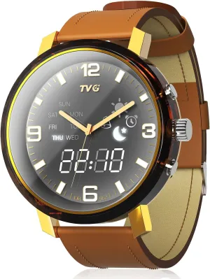 TVG Watch,Mens Watch,Women Watch,Fashion Wrist Watch with Leather Strap