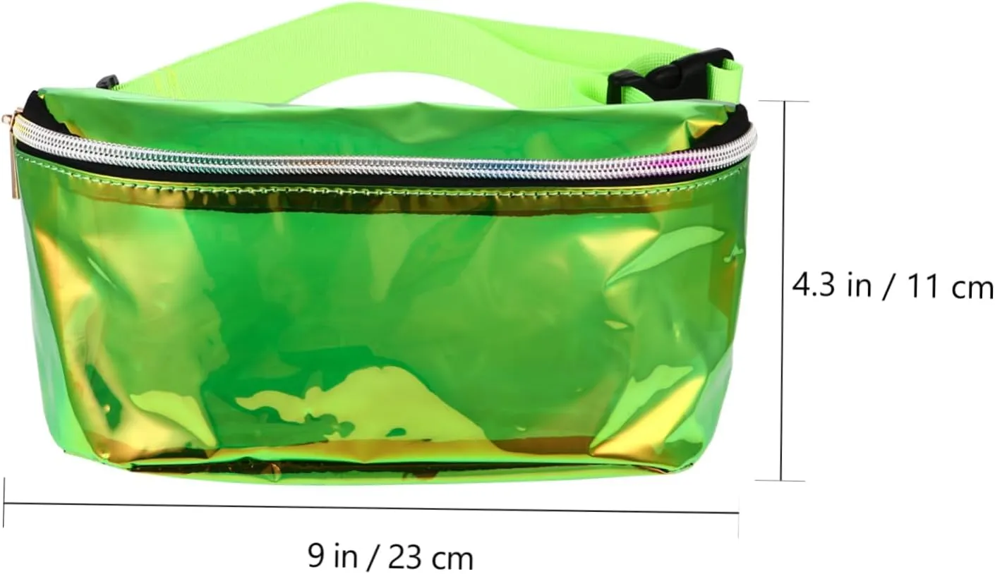 VALICLUD Non-slip Wear-resistant Pvc Chest Bag Fashion Cross Body Waist Bag for Women Waterproof