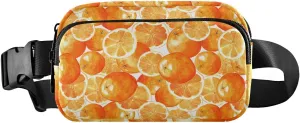 Vibrant Oranges Crossbody Bag for Women, Adjustable Belt Bag Fanny Packs, Fashion Waist Packs for Travel Running Workout