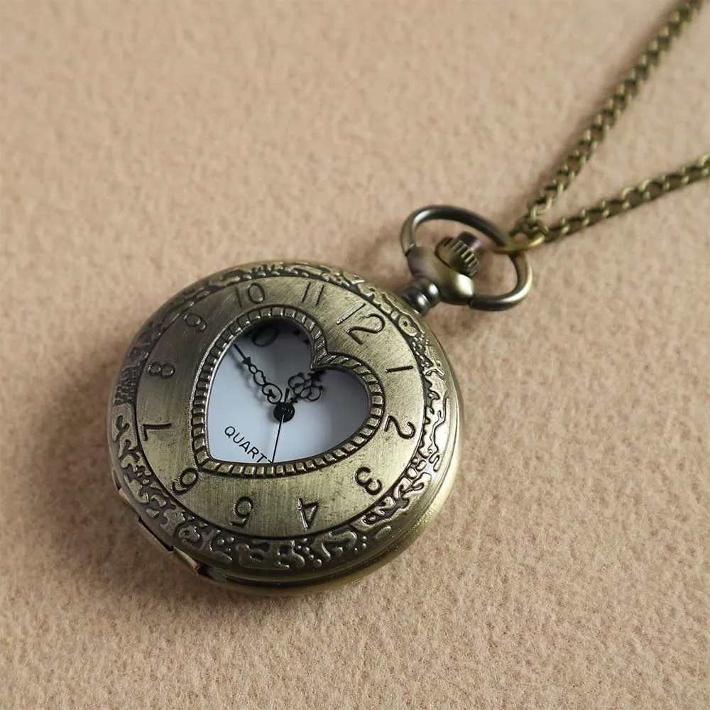 Vintage Quartz Pocket Watches for Men with Chains Pendant Pocket Watch Womens Necklace Watches Unique Designs with Box