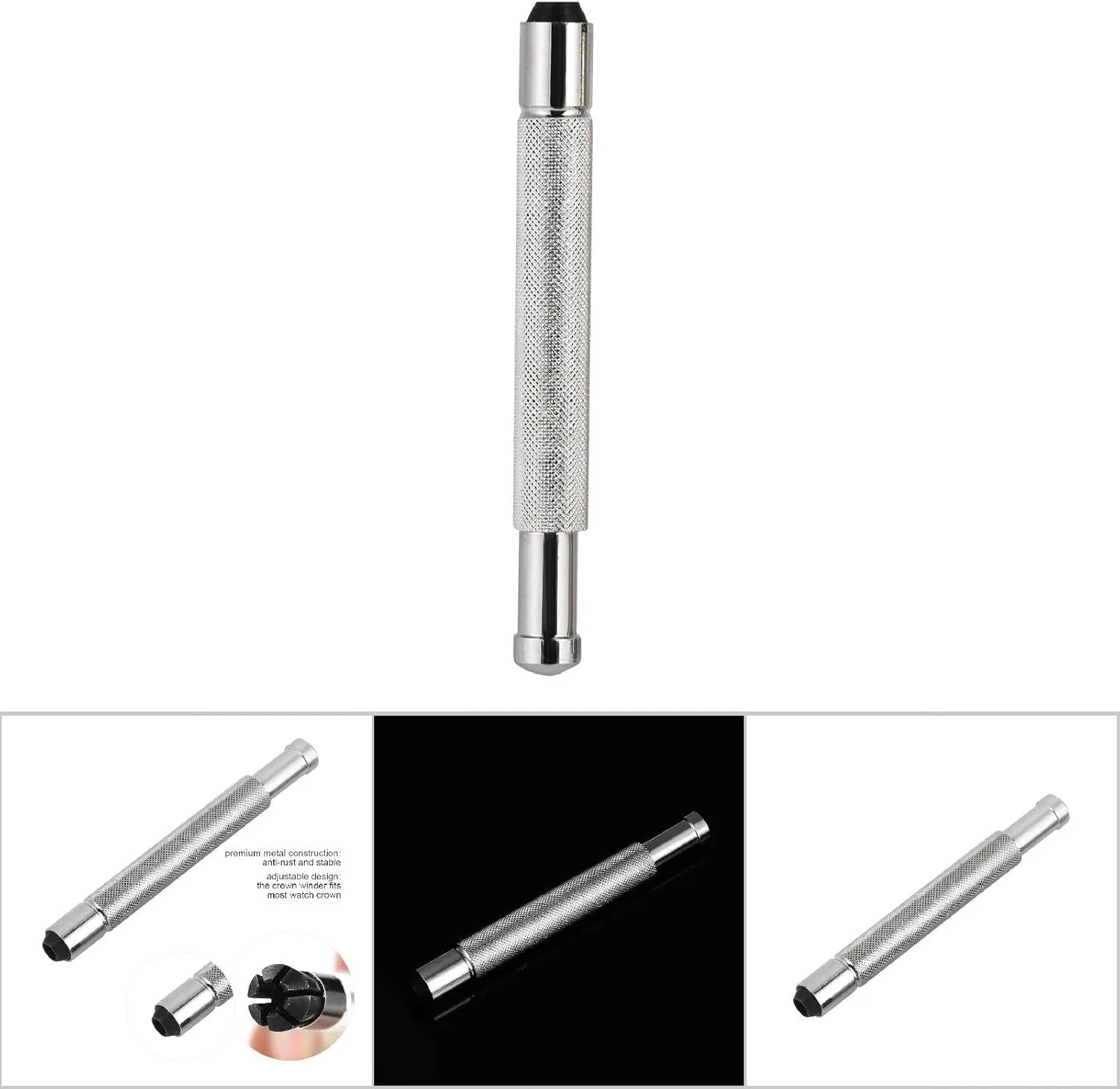 Watch Crown Removal Tool, Metal Watch Crown Winder Tool, 1Pcs Watch Winding Tool, Watch Hand Setting Tool Mainspring Watch Winding Stem Cutter for Watch Repair