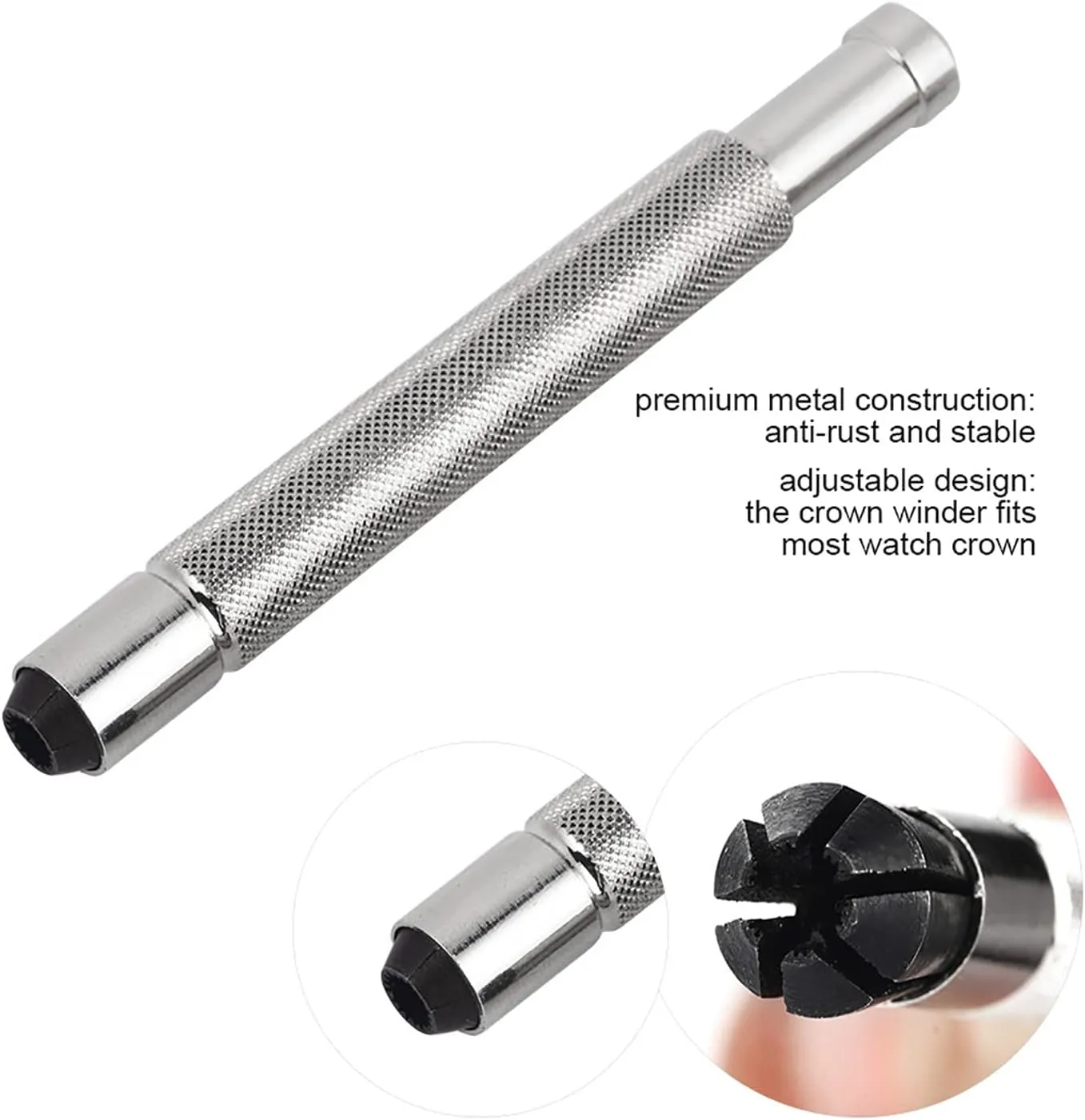 Watch Crown Removal Tool, Metal Watch Crown Winder Tool, 1Pcs Watch Winding Tool, Watch Hand Setting Tool Mainspring Watch Winding Stem Cutter for Watch Repair