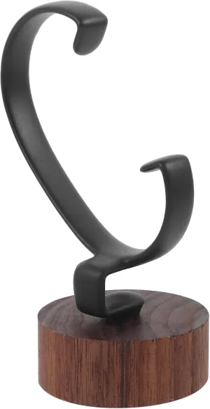 Watch Display Stand Show Rack Wrist Watch Holder Wrist Watch Display Holder Wrist Watch Displaying Holder Watch Stand Men and Women Black Walnut Storage Rack Wood, 10.50X4.80X4.80CM