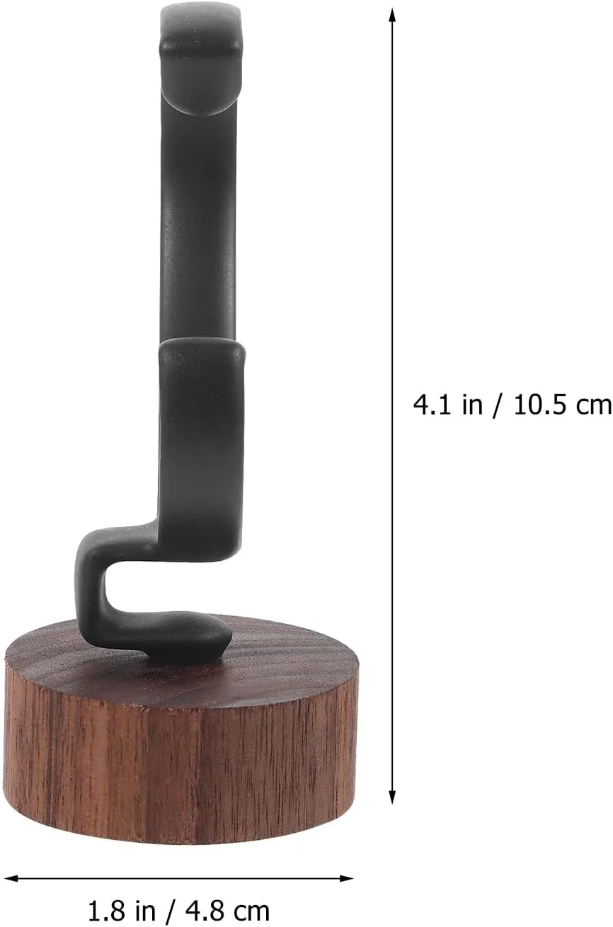 Watch Display Stand Show Rack Wrist Watch Holder Wrist Watch Display Holder Wrist Watch Displaying Holder Watch Stand Men and Women Black Walnut Storage Rack Wood, 10.50X4.80X4.80CM