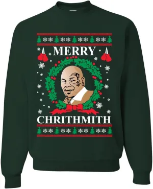 Wild Bobby Merry Chrithmith Ugly Christmas Sweater Unisex Crewneck Graphic Sweatshirt