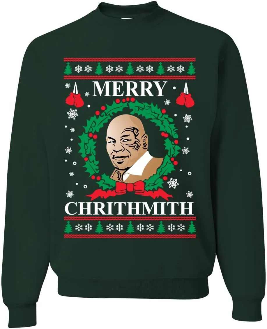 Wild Bobby Merry Chrithmith Ugly Christmas Sweater Unisex Crewneck Graphic Sweatshirt