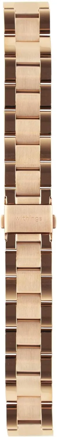 Withings - Metal Wristband for ScanWatch, Steel HR, Steel HR Sport, Move ECG, Move and Steel