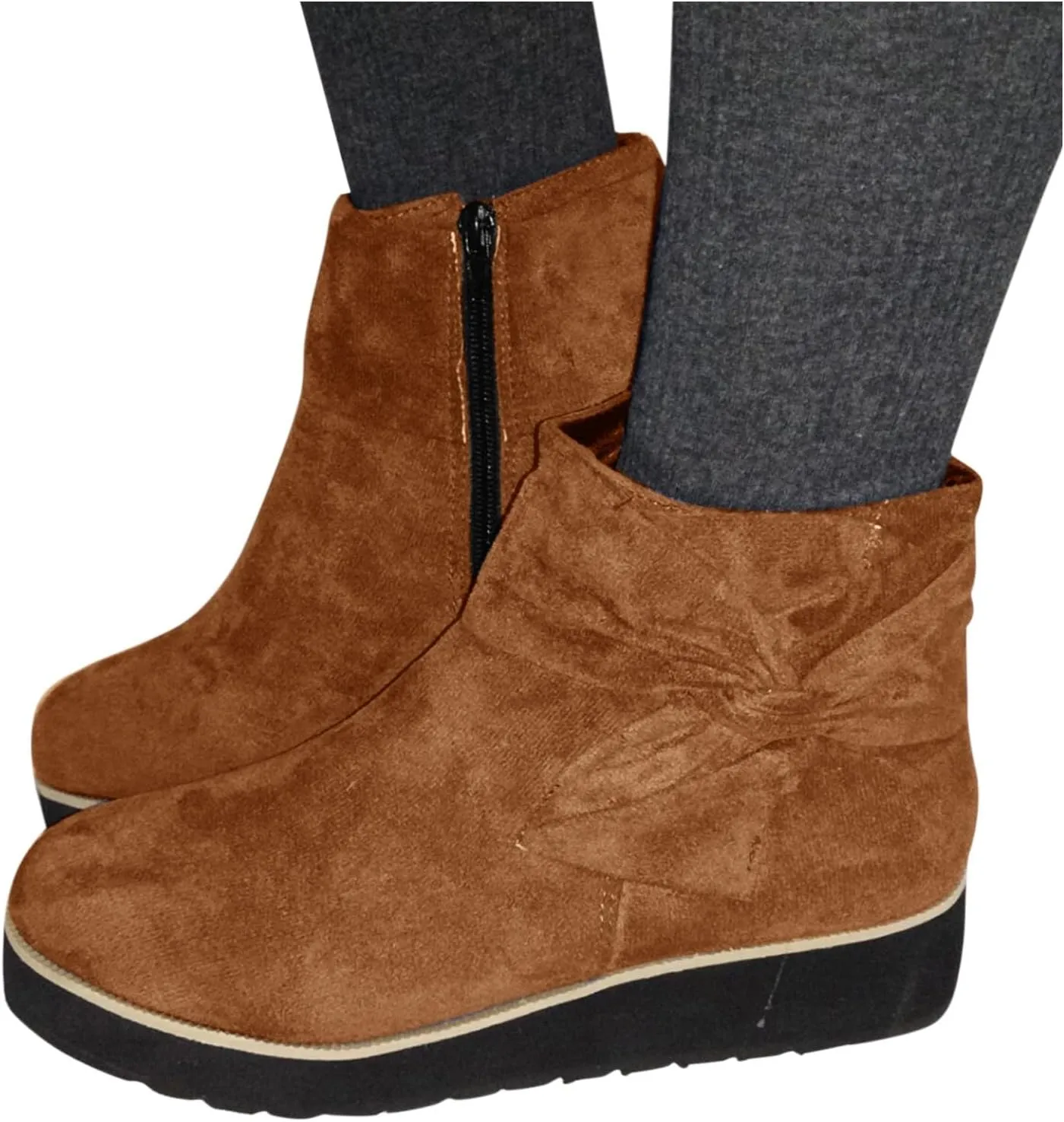 Women's Ankle Boots Black Heeled Boots Non Slip Work Boots Women Chunky Boots for Women 2024 Womens Ankle Boots Flat Low Heel Booties Womens Extra Wide Width Booties
