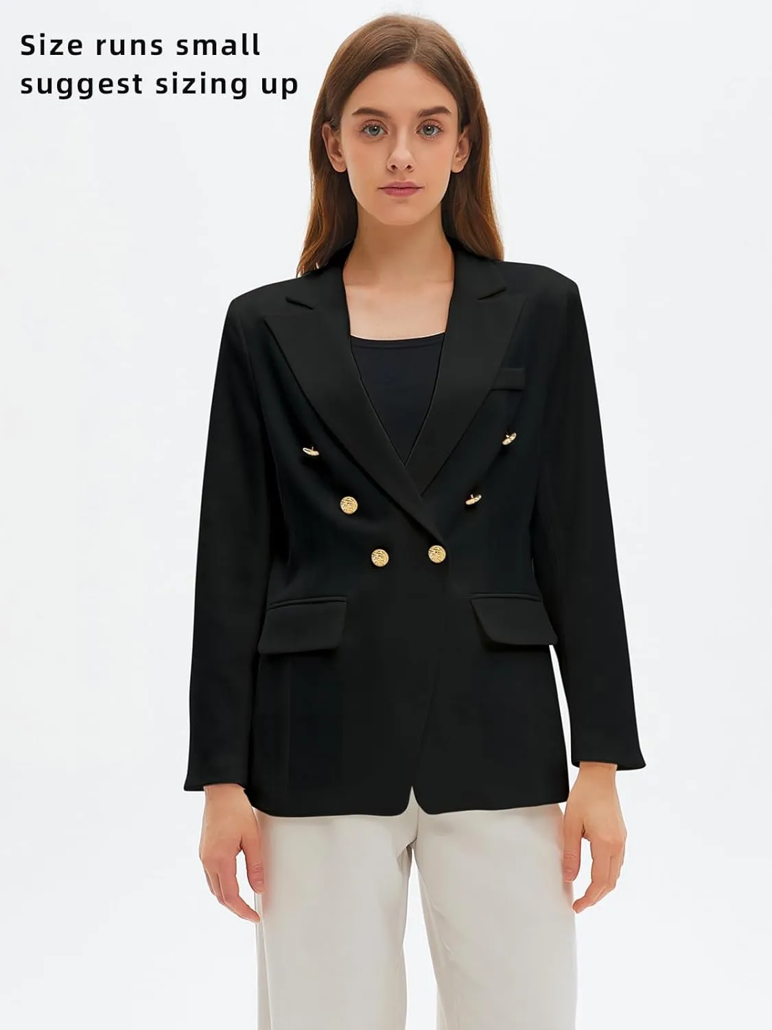 Women's Blazers & Suit Jackets Spring Casual Blazer Open Front Long Sleeve with Pockets Business Work Office 2025