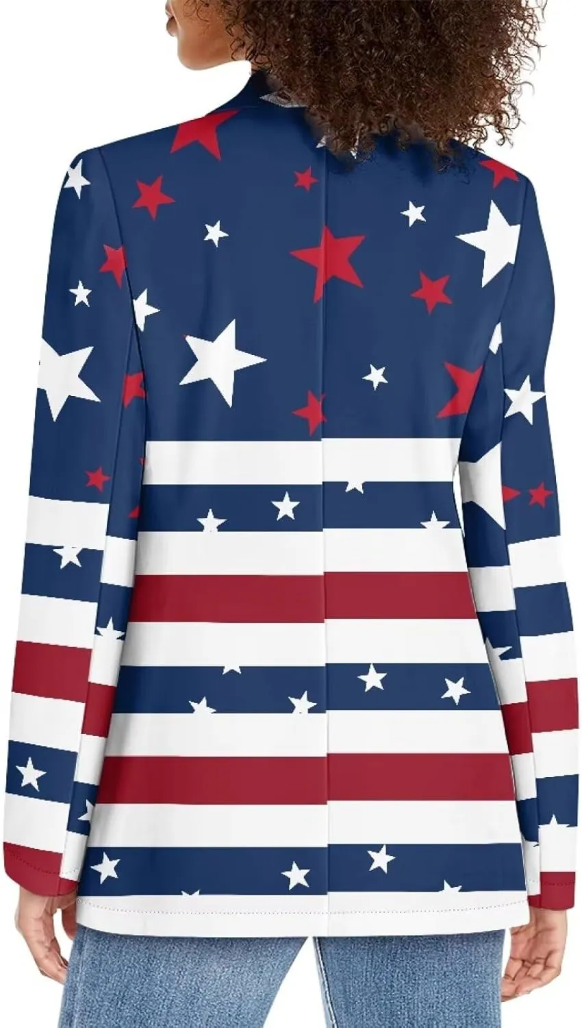 Women's Casual Blazers Long Sleeve Button Lapel Blazer Jackets with Pocket Open Front Cardigan