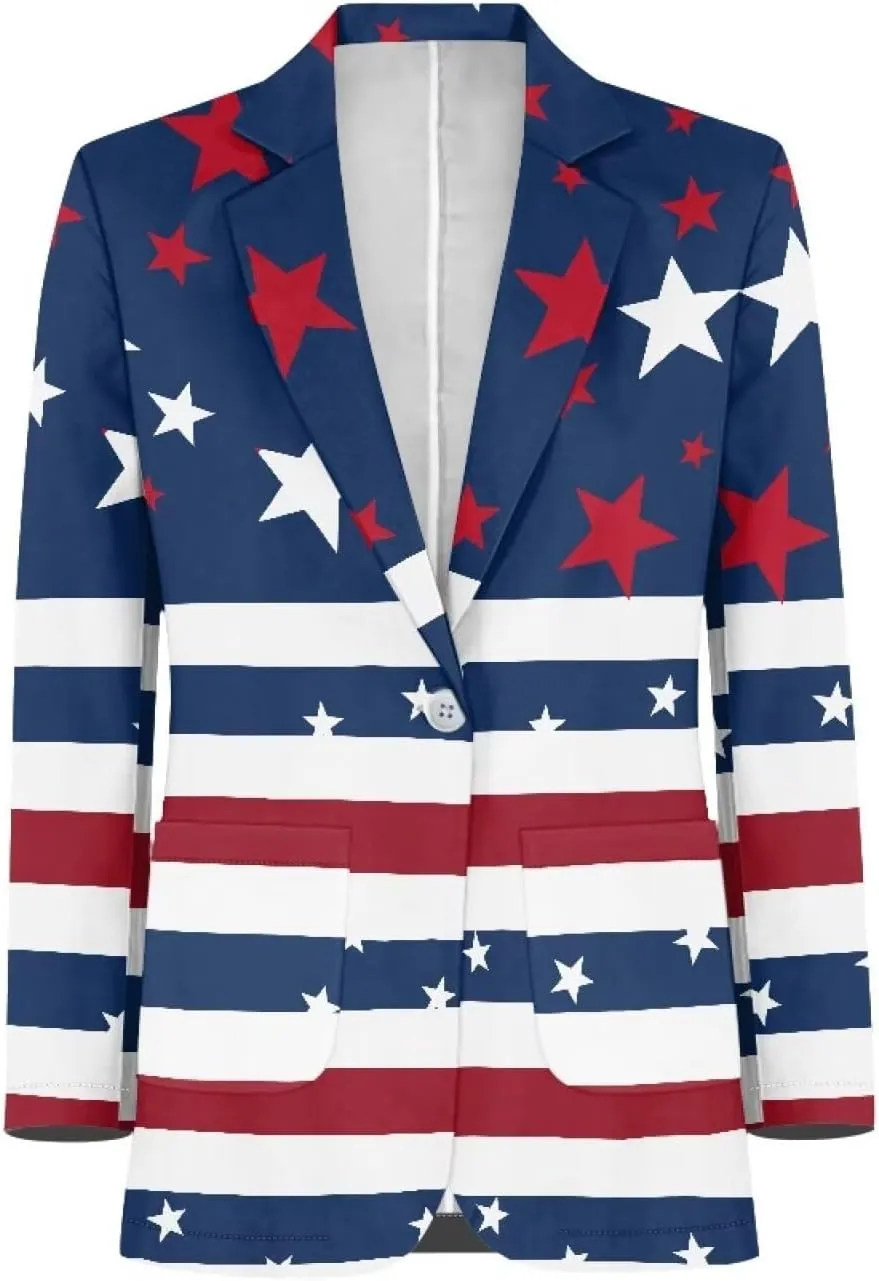 Women's Casual Blazers Long Sleeve Button Lapel Blazer Jackets with Pocket Open Front Cardigan