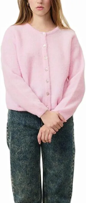 Women's Casual Cardigan Sweater Button Down Crewneck Soft Knit Lightweight Going Out Pullover Tops