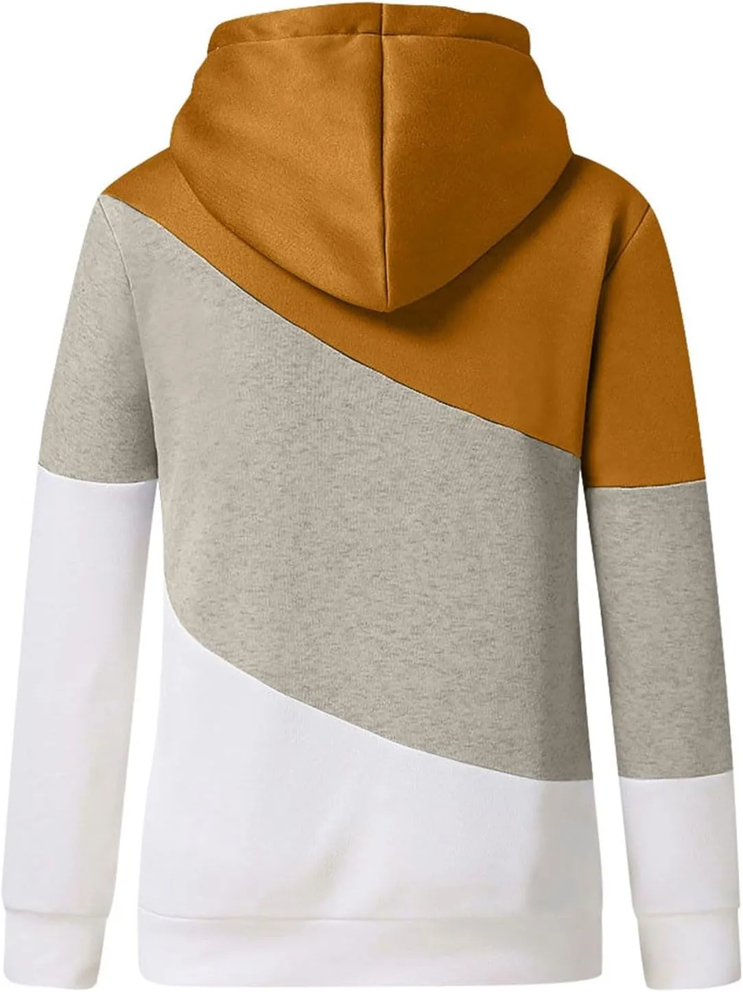 Womens Casual Hoodies Long Sleeve Solid Lightweight Tops Loose Sweatshirt Oversized Pullover Outfit with Pocket