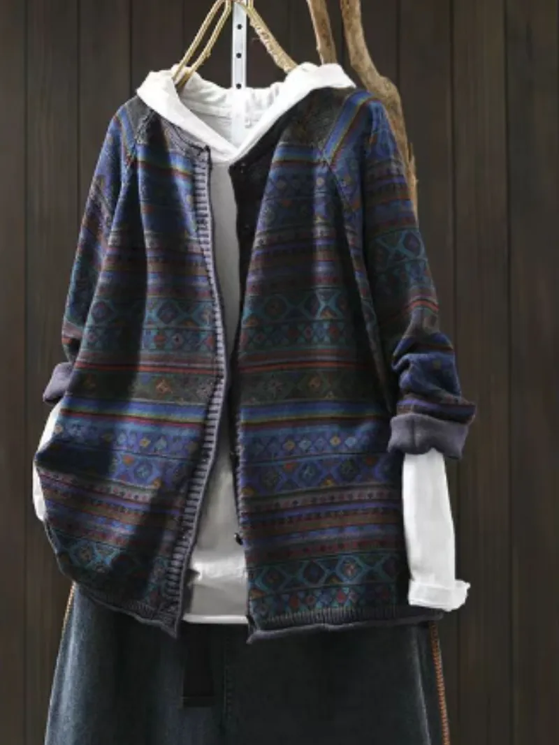 Women's Fashionable Daily Look Crew Neck Sweater