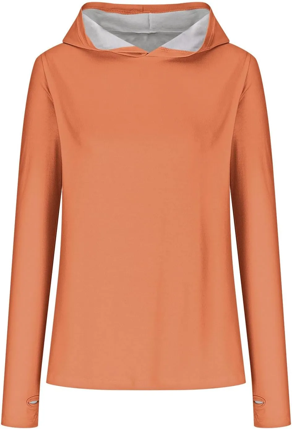 Womens Hoodies,Solid Color Hoodie Sweatshirt With Thumb Hole Slim Fit Pullover Tops Fleece Soft Sweater Tops 2024 Fall