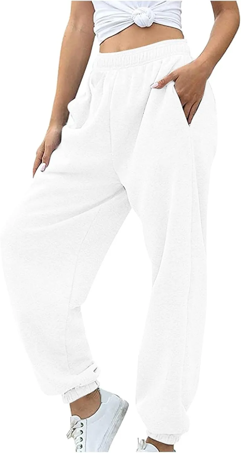 Womens Linen Summer Y2K Streetwear Palazzo Lounge Pants Low Waist Stretchy Plus Size Pants Beach