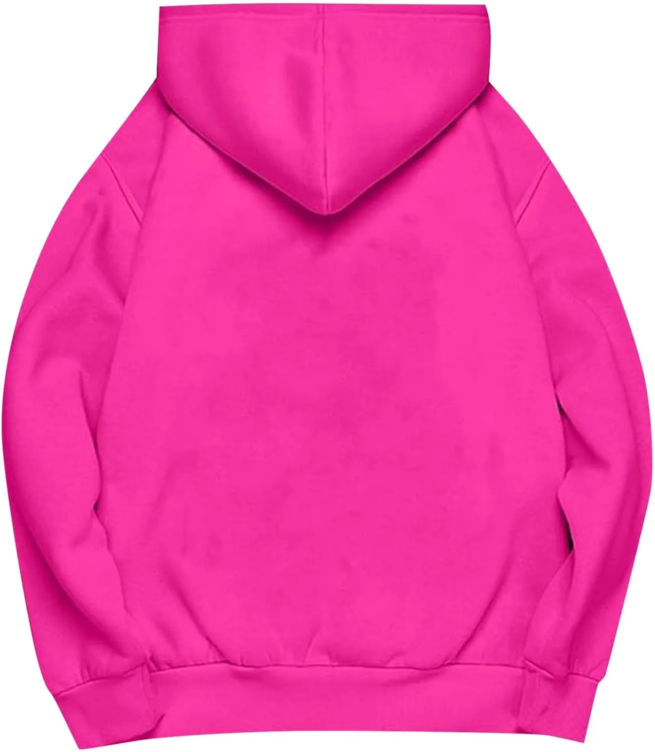 Women's Long Sleeve Oversized Pullover Solid Color Y2K Hoodie Fall Loose Hoodie Sweatshirt Winter Sweatshirt with Pocket