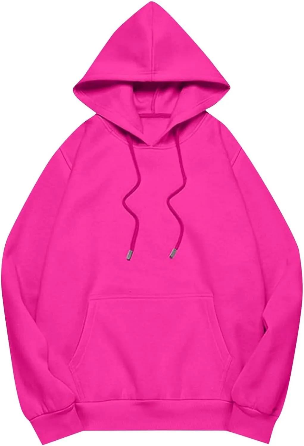 Women's Long Sleeve Oversized Pullover Solid Color Y2K Hoodie Fall Loose Hoodie Sweatshirt Winter Sweatshirt with Pocket