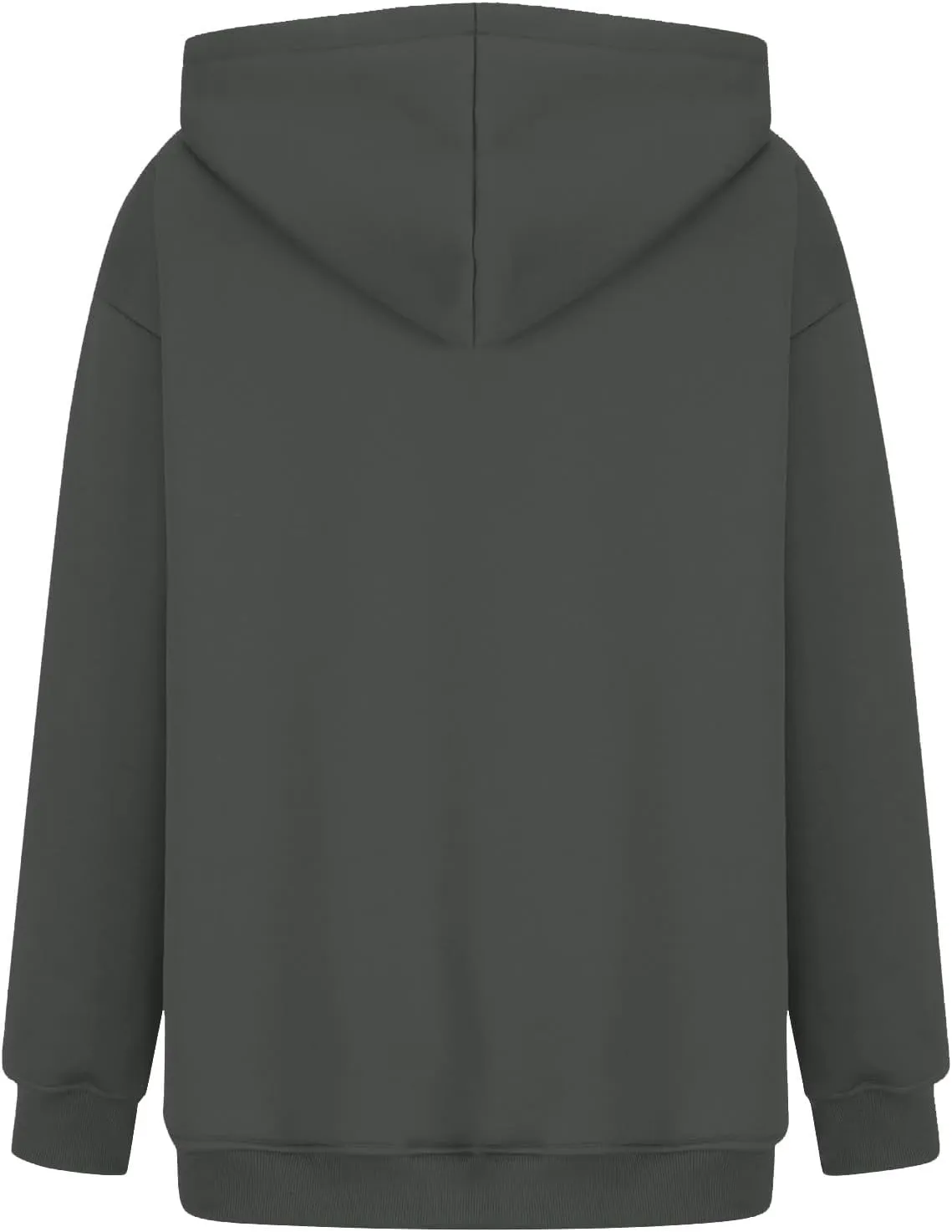 Womens Oversized Hoodies Cotton Plain Long Sleeve Pullover Fall Clothes with Pockets
