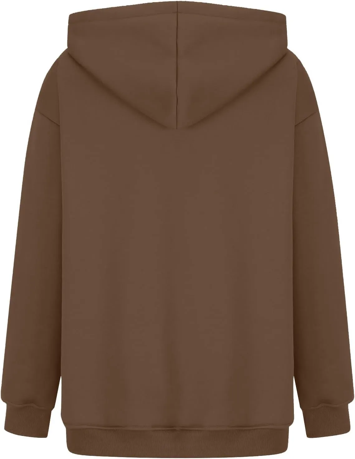 Womens Oversized Hoodies Cotton Plain Long Sleeve Pullover Fall Clothes with Pockets